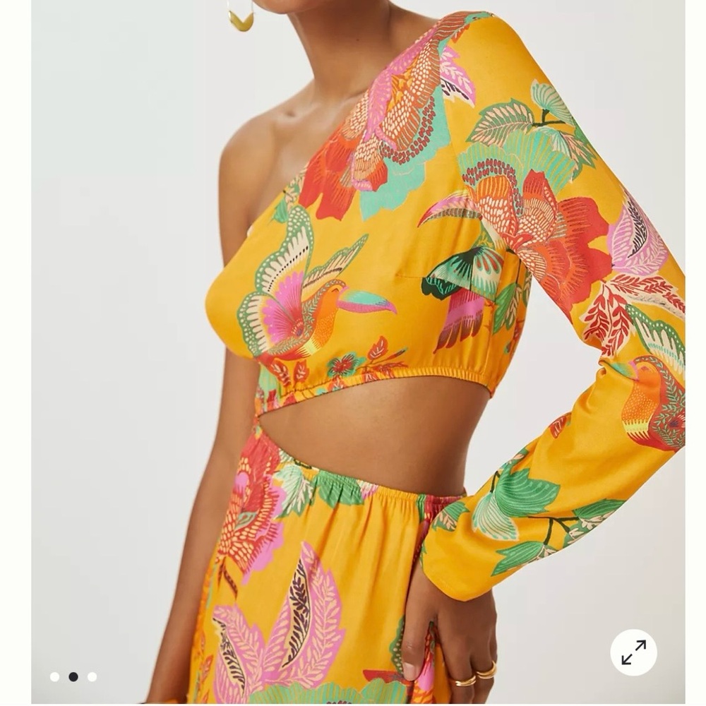 Farm Rio One-Shoulder Maxi Dress - Picture 4 of 7